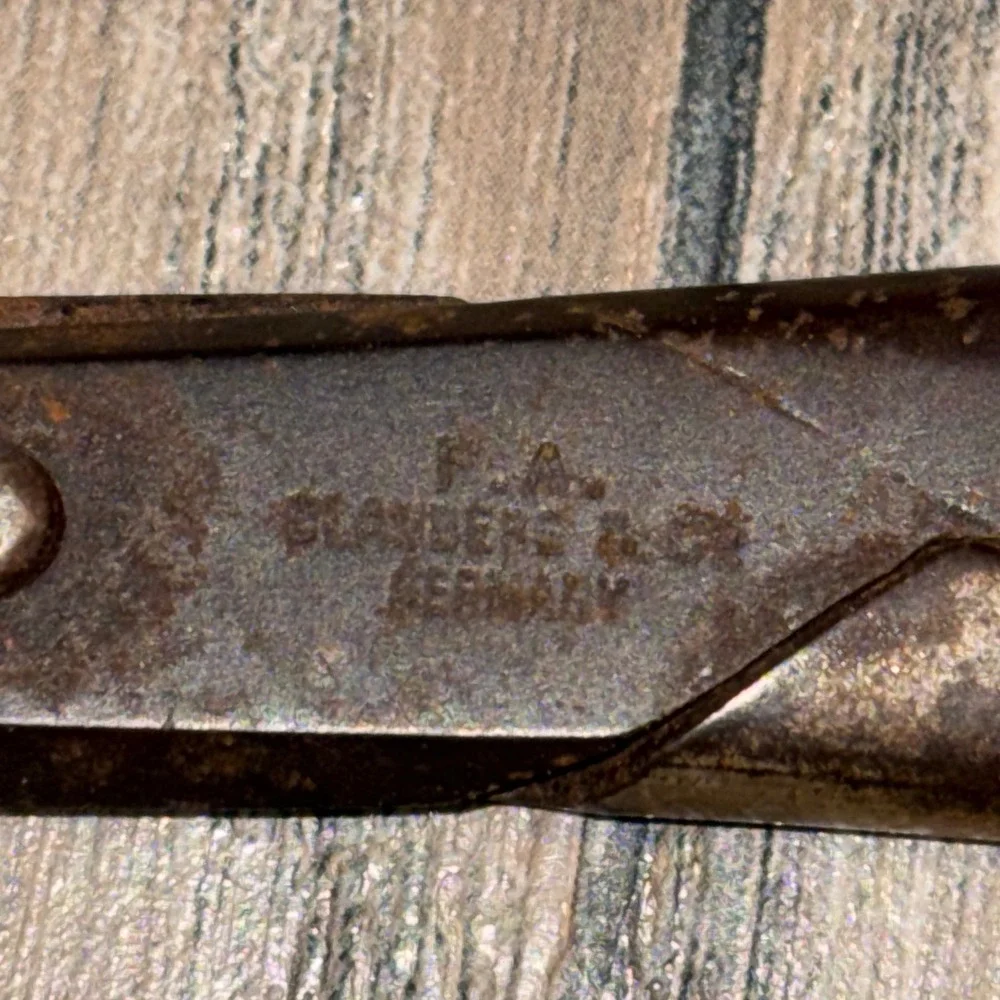 Vintage Antique Barber Tool Lot Germany Straight Razors Scissors Skeleton Key